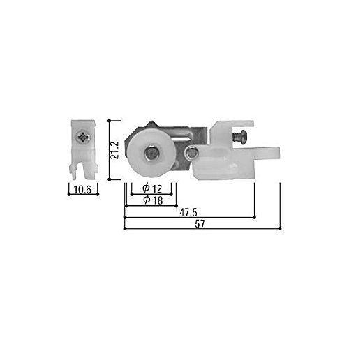 Amazon | ステンレスレール用網戸戸車(HH-T-0084)（左右セット